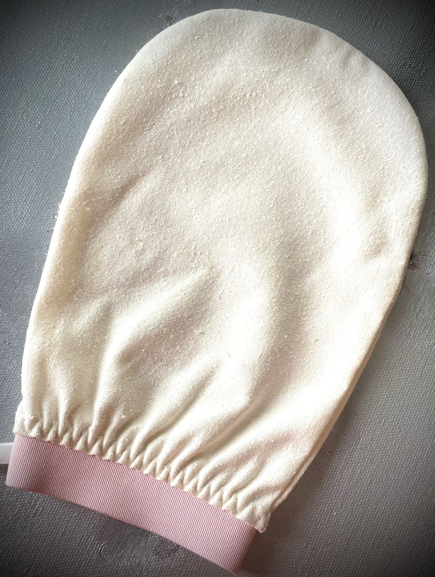 Raw Silk Face and Body Polishing Mitt